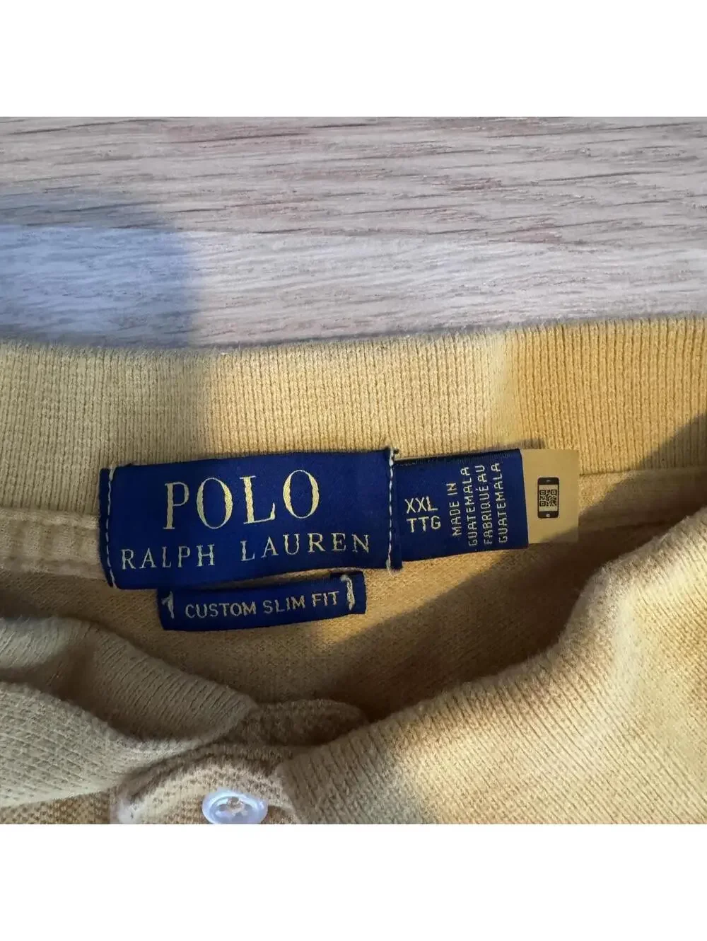 Polo Ralph Lauren Yellow Custom Slim Fit Polo Shirt